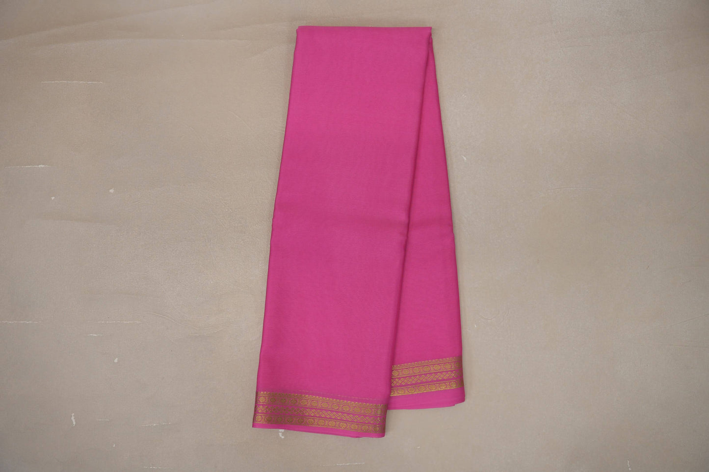 Hot Pink Mysore Silk Saree SS9218