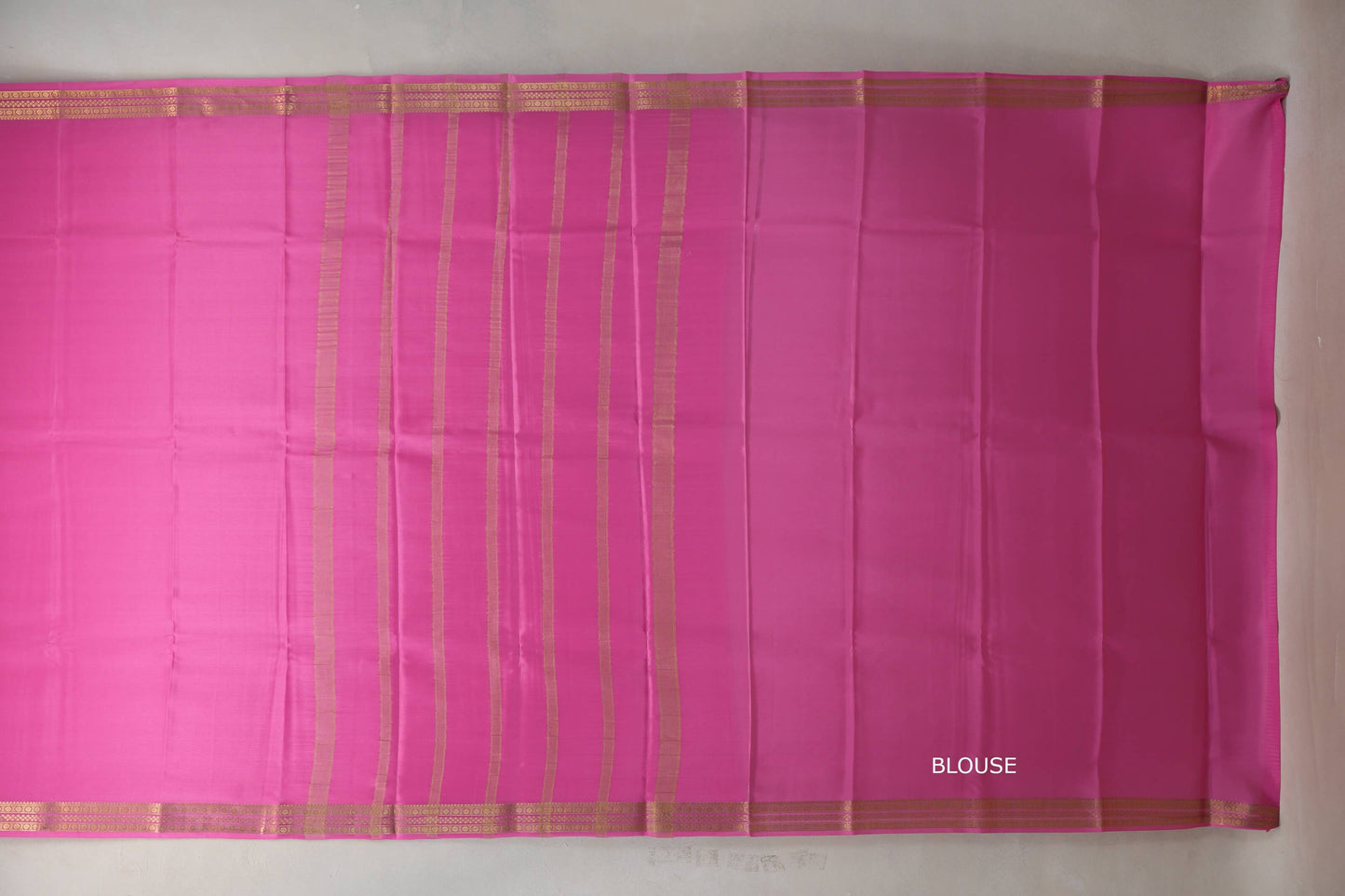 Hot Pink Mysore Silk Saree SS9218