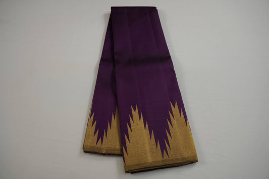 Temple border kanchipuram silk saree