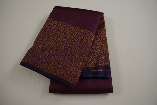 Maroon light weight kanchipuram silk saree