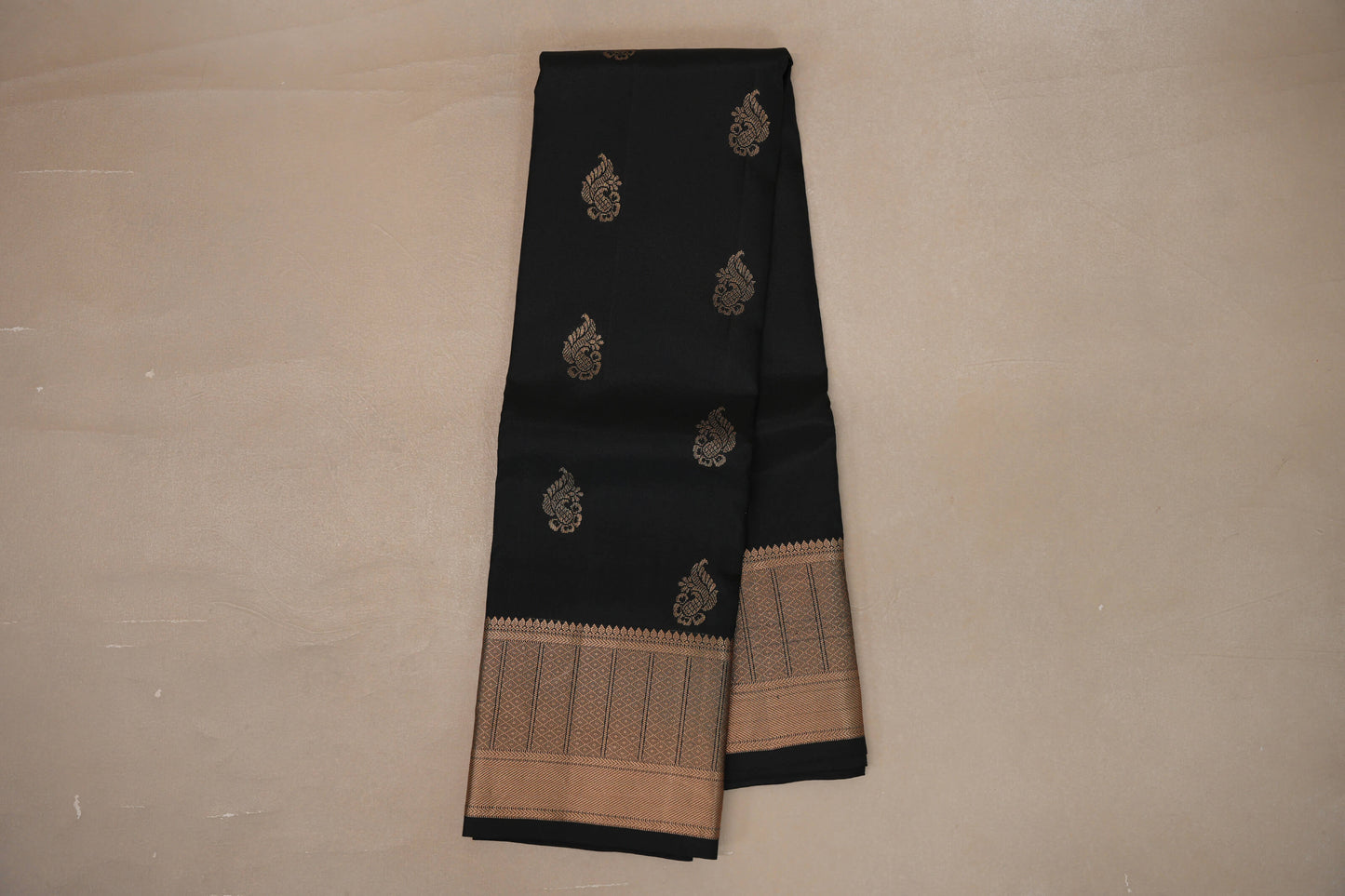 Online Black Light Weight Kanjivaram Silk Saree