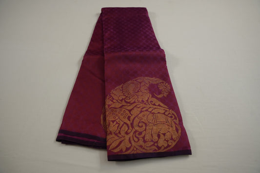 Bridal light weight kanchipuram silk saree
