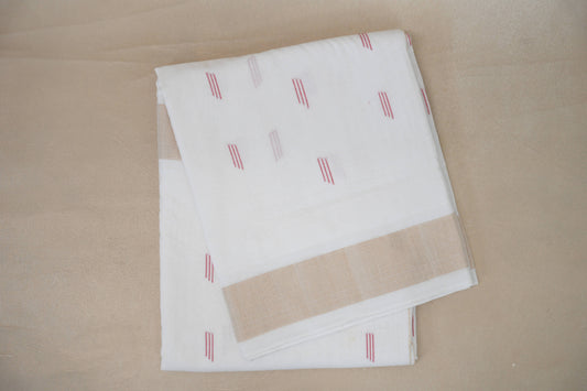 White Paithani Cotton Saree