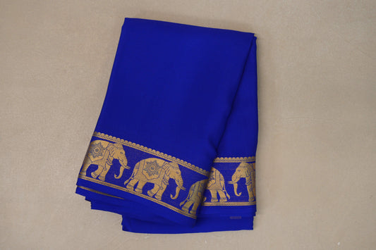 Royal Blue Mysore Silk Saree
