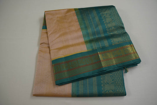Sandal silk cotton saree