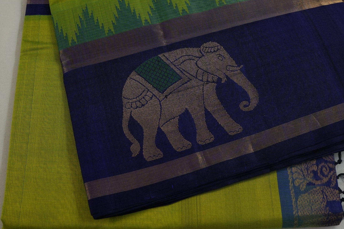 Temple borders silk cotton saree