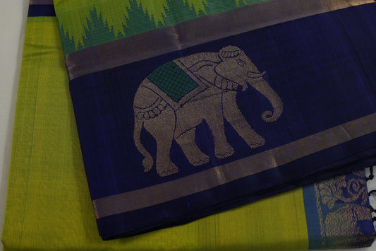 Temple borders silk cotton saree