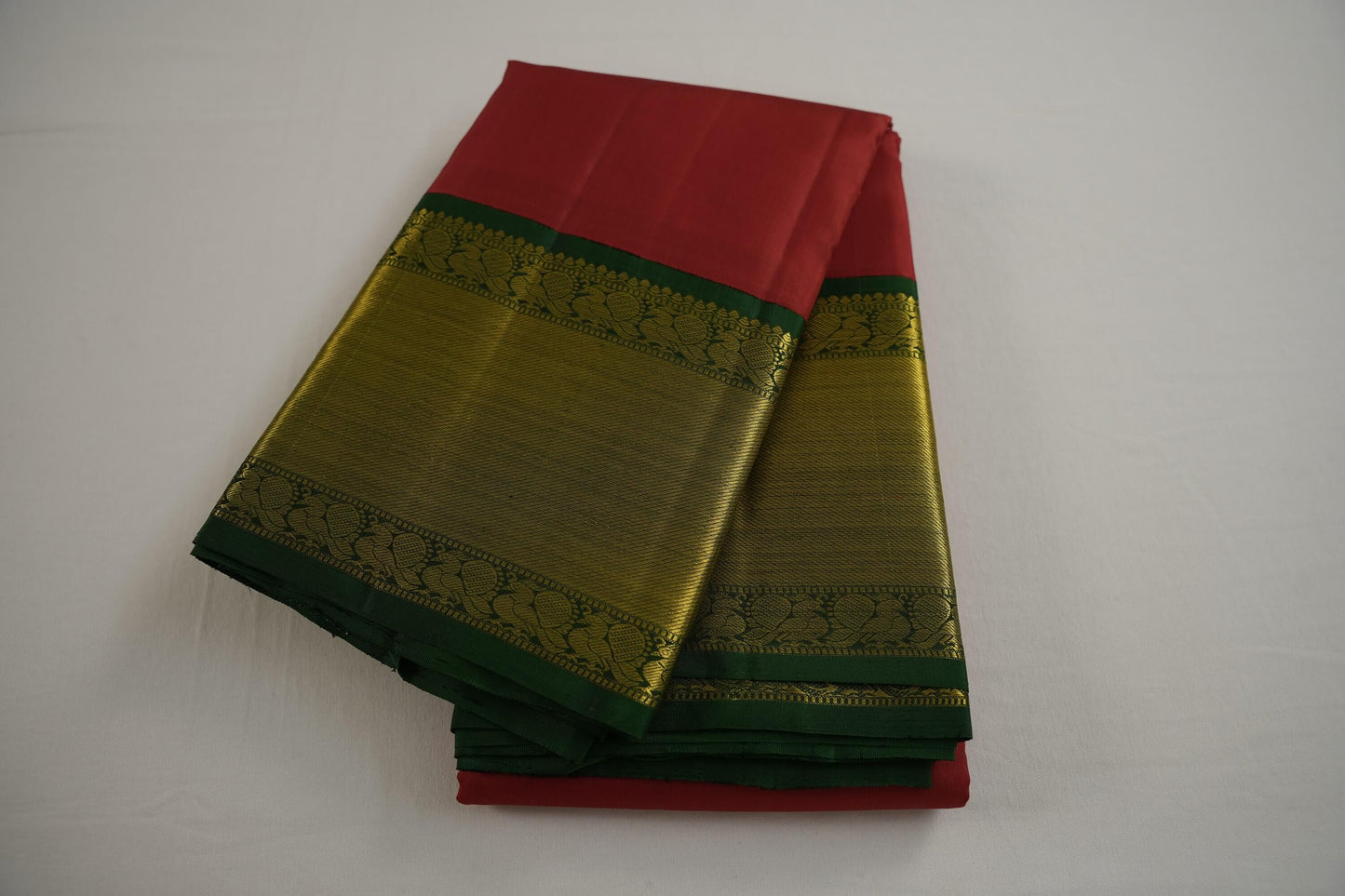 Red  kanchipuram silk saree