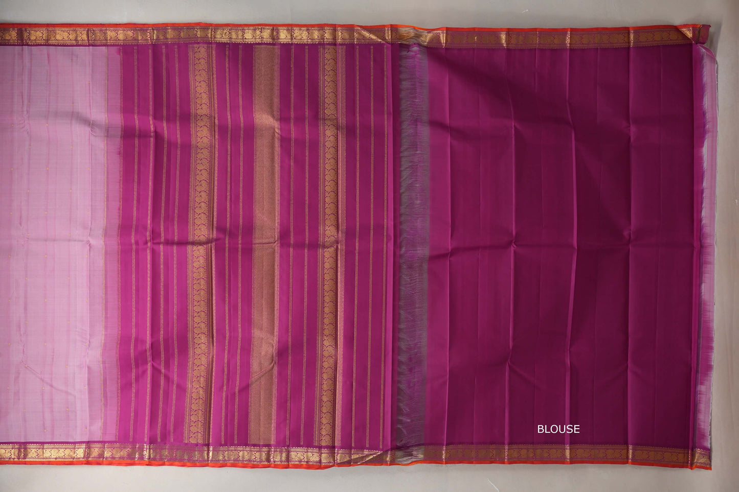 Onion Pink Vintage Kanjivaram Silk Saree SS9298