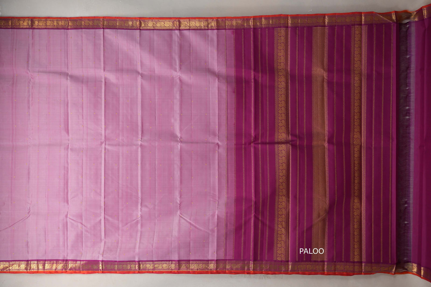 Onion Pink Vintage Kanjivaram Silk Saree SS9298