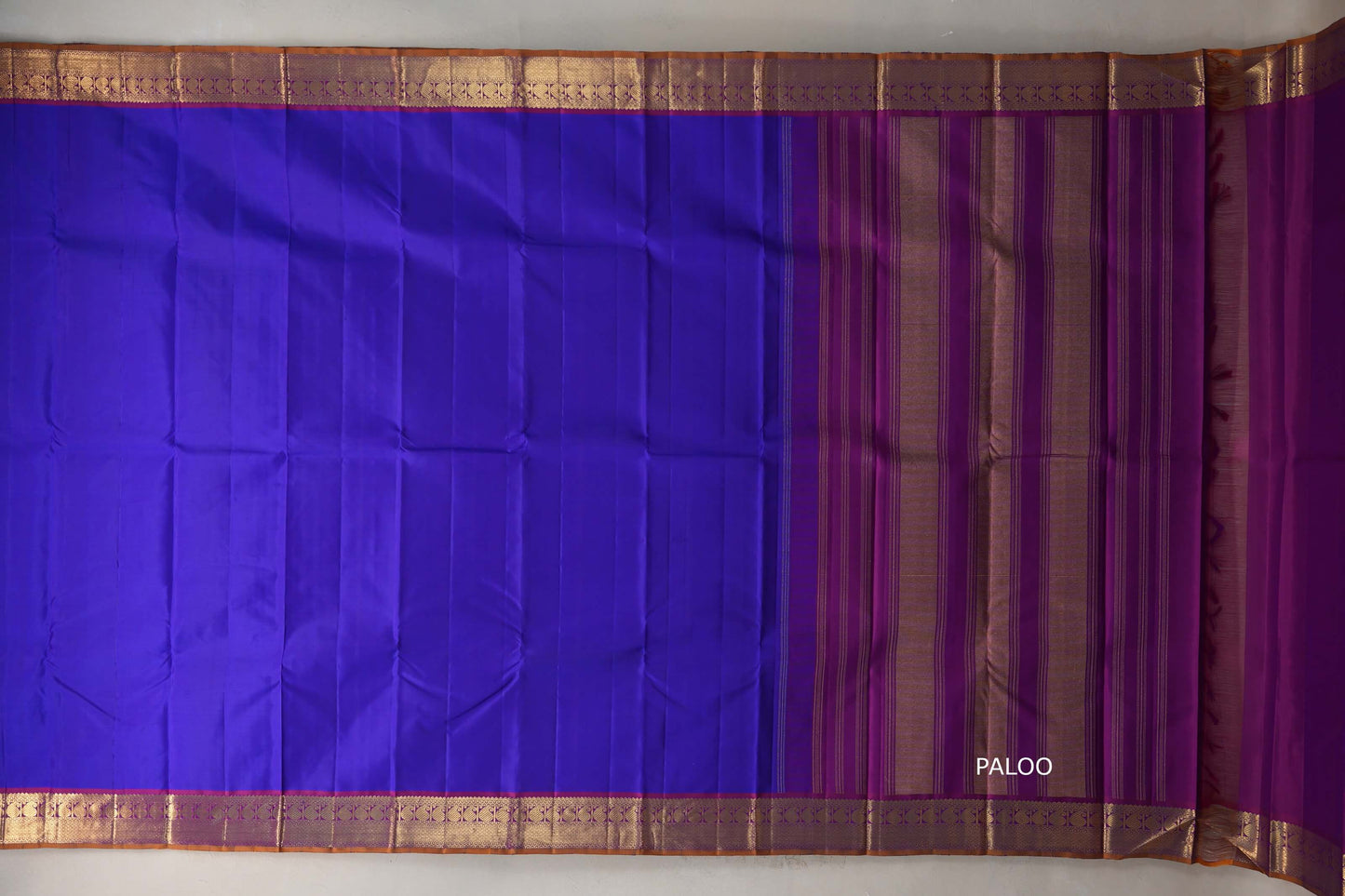 Royal blue Vintage Kanjivaram Silk Saree SS9303