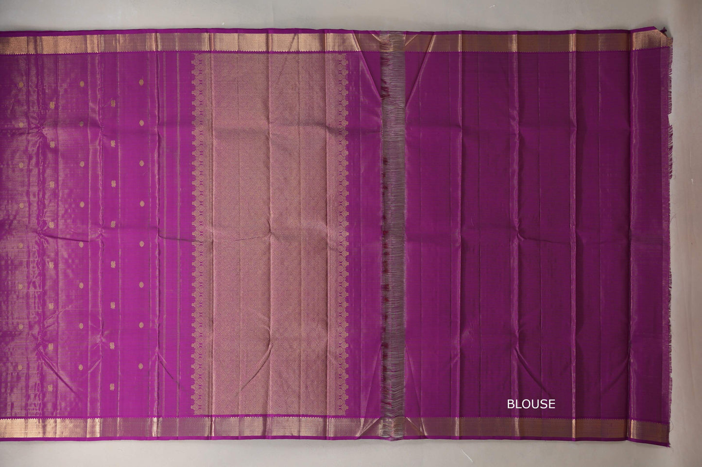 Bright Magenta Vintage Kanjivaram Silk Saree SS9309