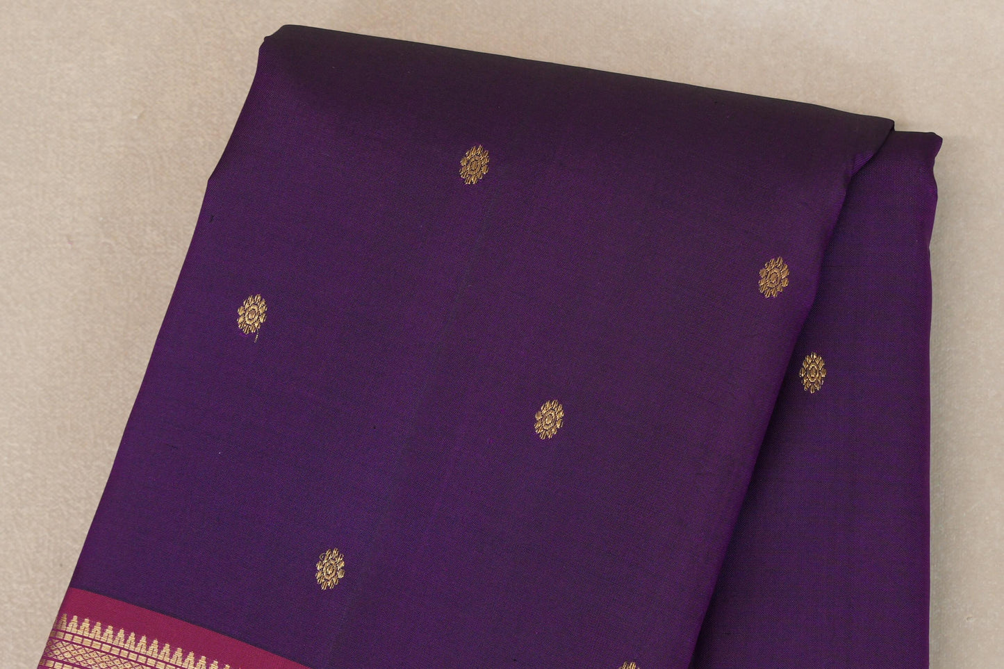 Deep purple Vintage Kanjivaram Silk Saree SS9311