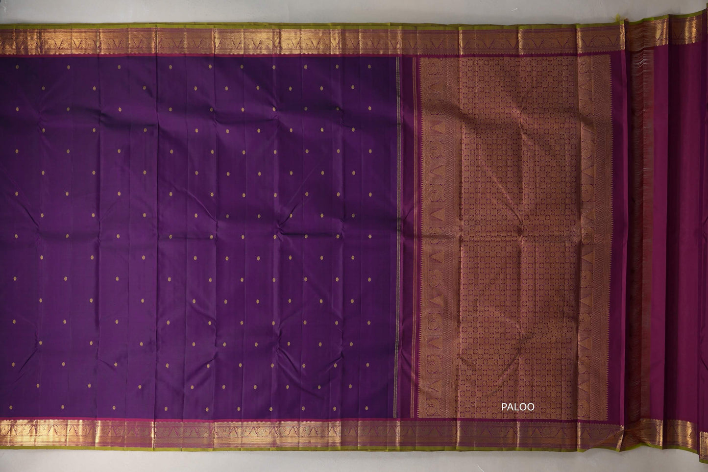 Deep purple Vintage Kanjivaram Silk Saree SS9311