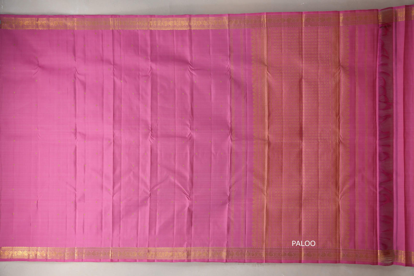 Rose Pink Vintage Kanjivaram Silk Saree SS9315
