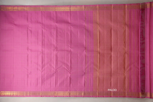 Rose Pink Vintage Kanjivaram Silk Saree SS9315