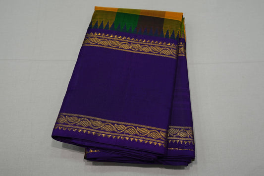 Multi-color vintage kanchipuram silk saree