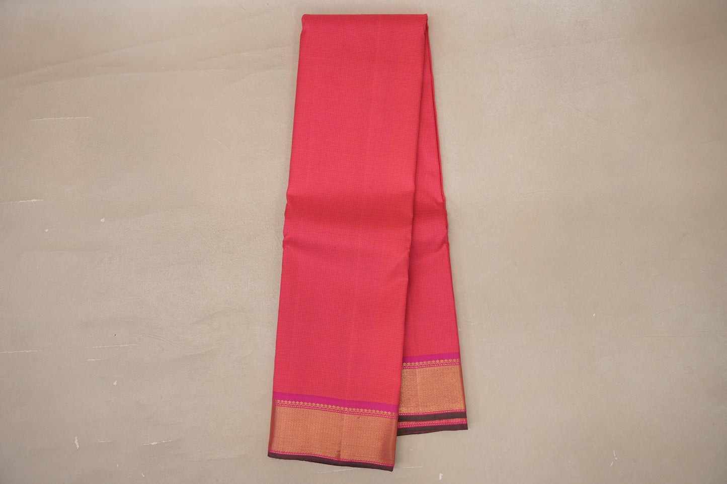Online Bright Pink Vintage Kanjivaram Silk Saree