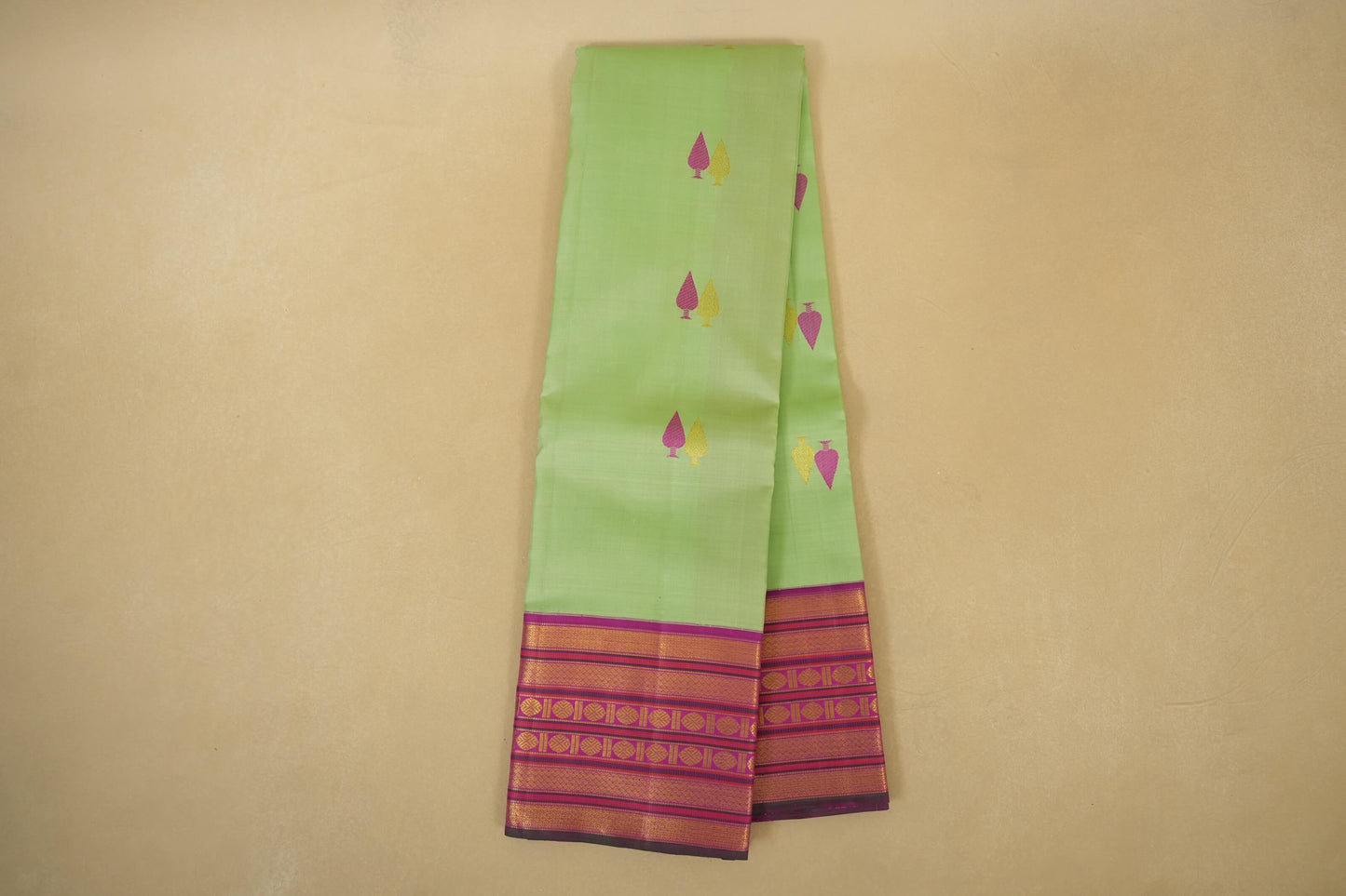 Pista Green Kanjivaram Silk Saree online