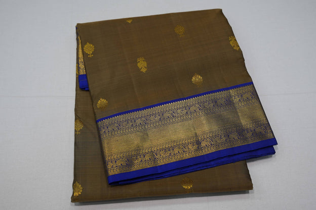 Mehandi green ten yards madisar silk saree