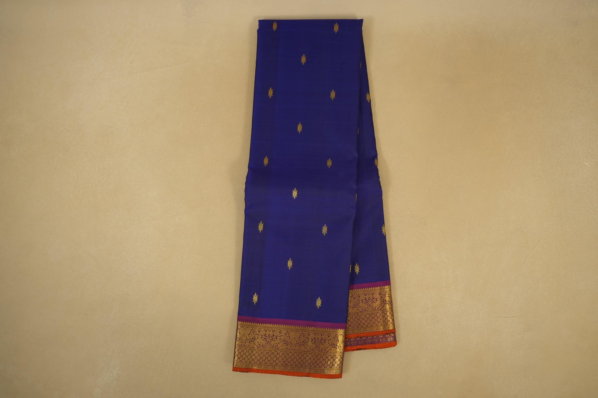Navy Blue Vintage Kanjivaram Silk Saree online