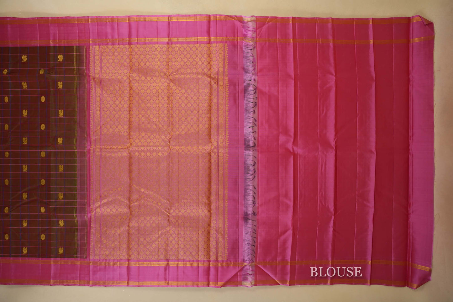 Manthulir Vintage Kanjivaram Silk Saree Blouse