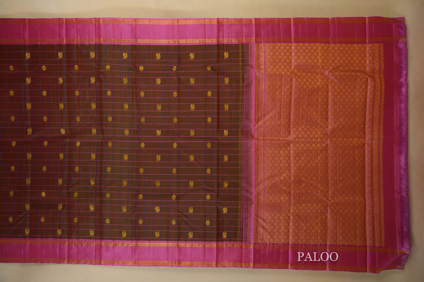 Manthulir Vintage Kanjivaram Silk Saree Paloo