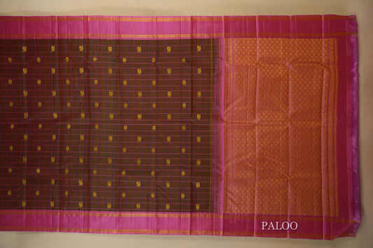 Manthulir Vintage Kanjivaram Silk Saree Paloo