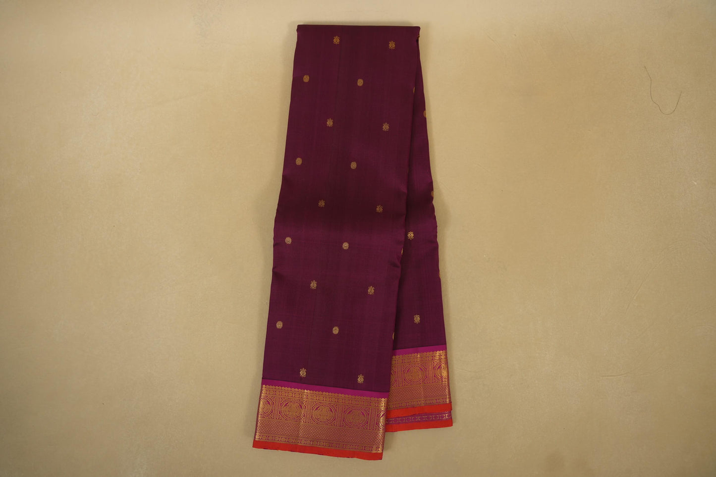 Wine Maroon Vintage Kanjivaram Silk Saree Online