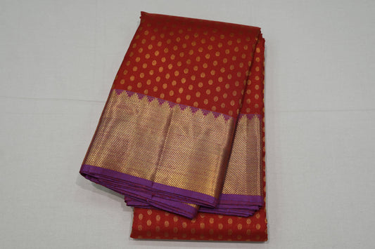 Red vintage kanchipuram silk saree
