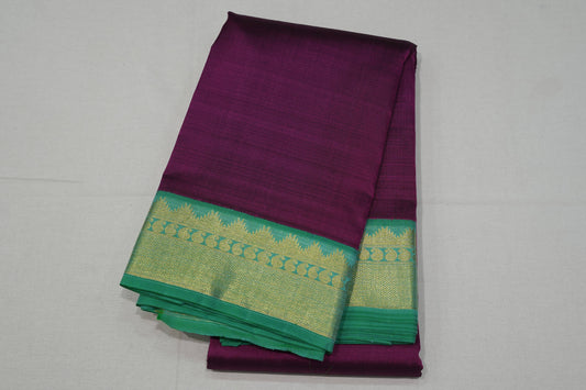 Magenta vintage kanchipuram silk saree
