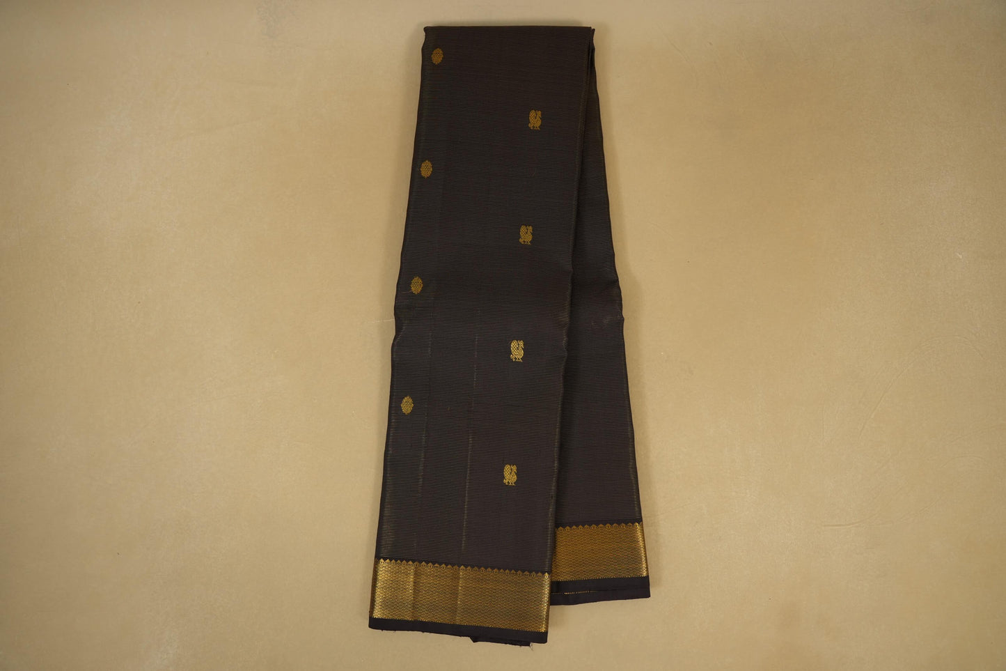Deep Brown Vintage Kanjivaram Silk Saree online
