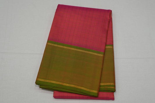 Pink vintage kanchipuram silk saree