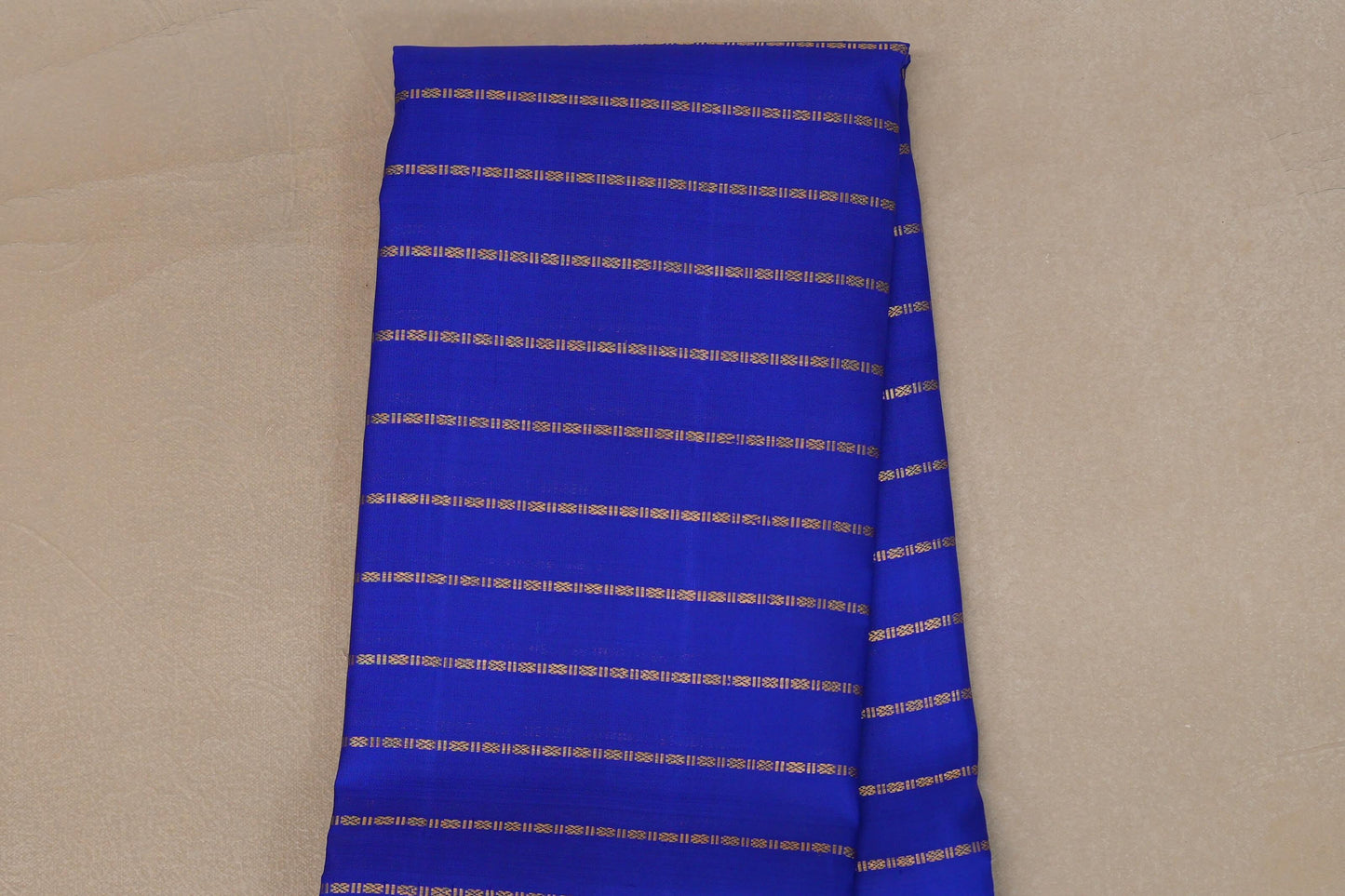 Medium Blue with Aqua Blue Borders Vintage Kanjivaram Silk Saree body