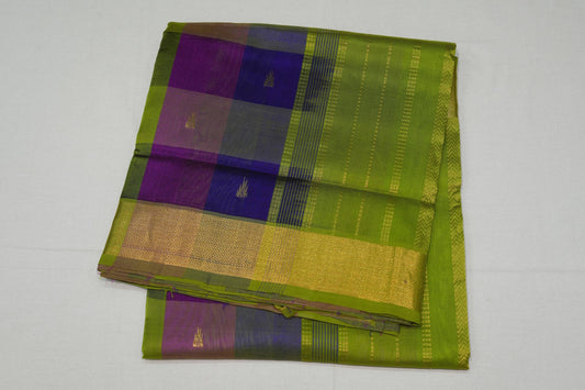 Multi-color silk cotton saree