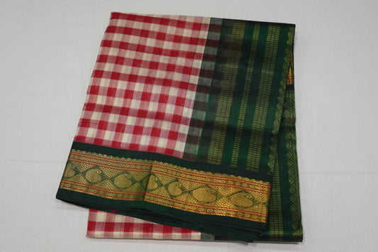 Multi-color silk cotton saree