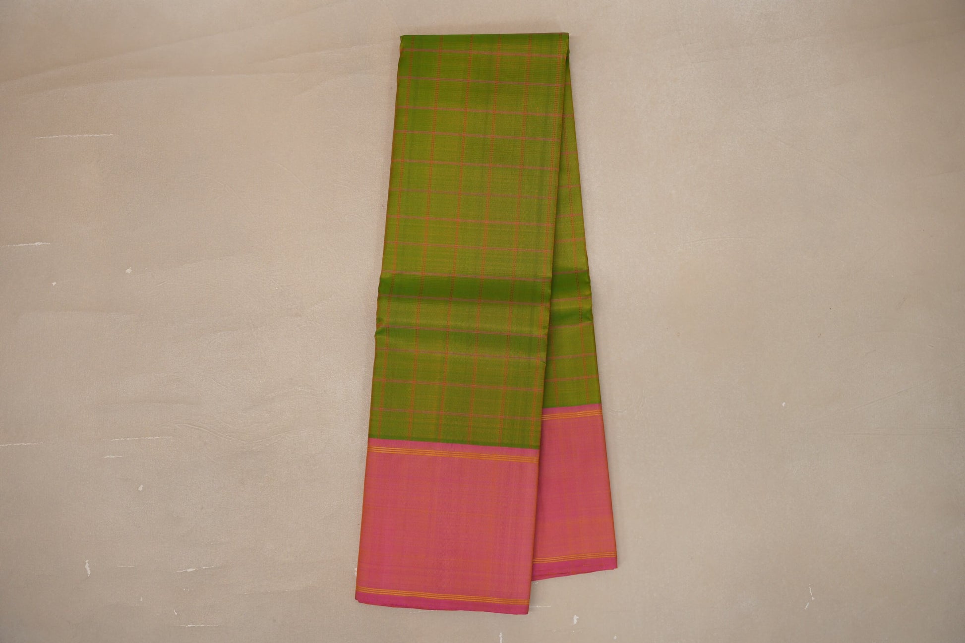 Online Yellowish Green Vintage Kanjivaram Silk Saree 
