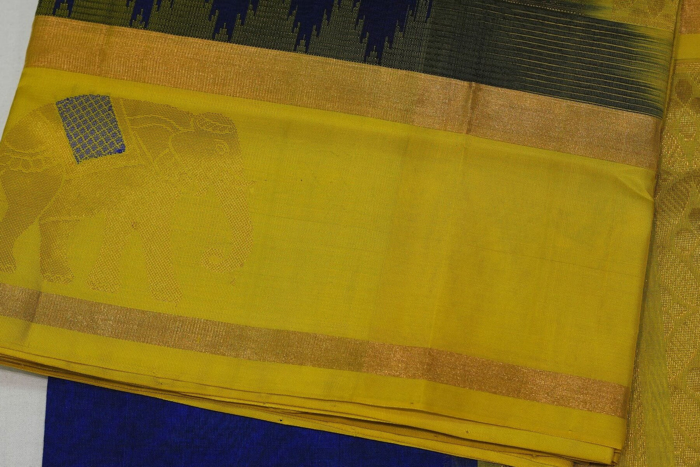 Plain silk cotton saree