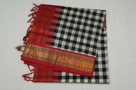 Multi-color silk cotton saree