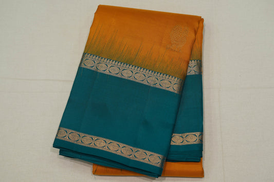 Mustard light weight kanchipuram silk saree