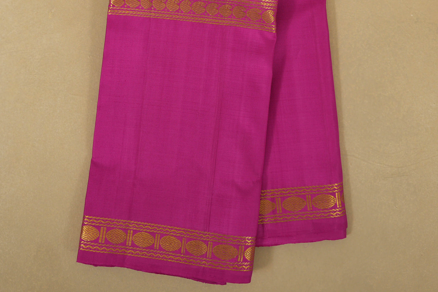 Magenta with Pink Borders Vintage Kanjivaram Silk Saree online