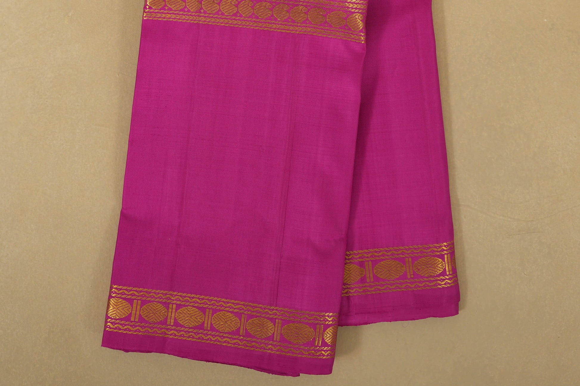 Magenta with Pink Borders Vintage Kanjivaram Silk Saree online