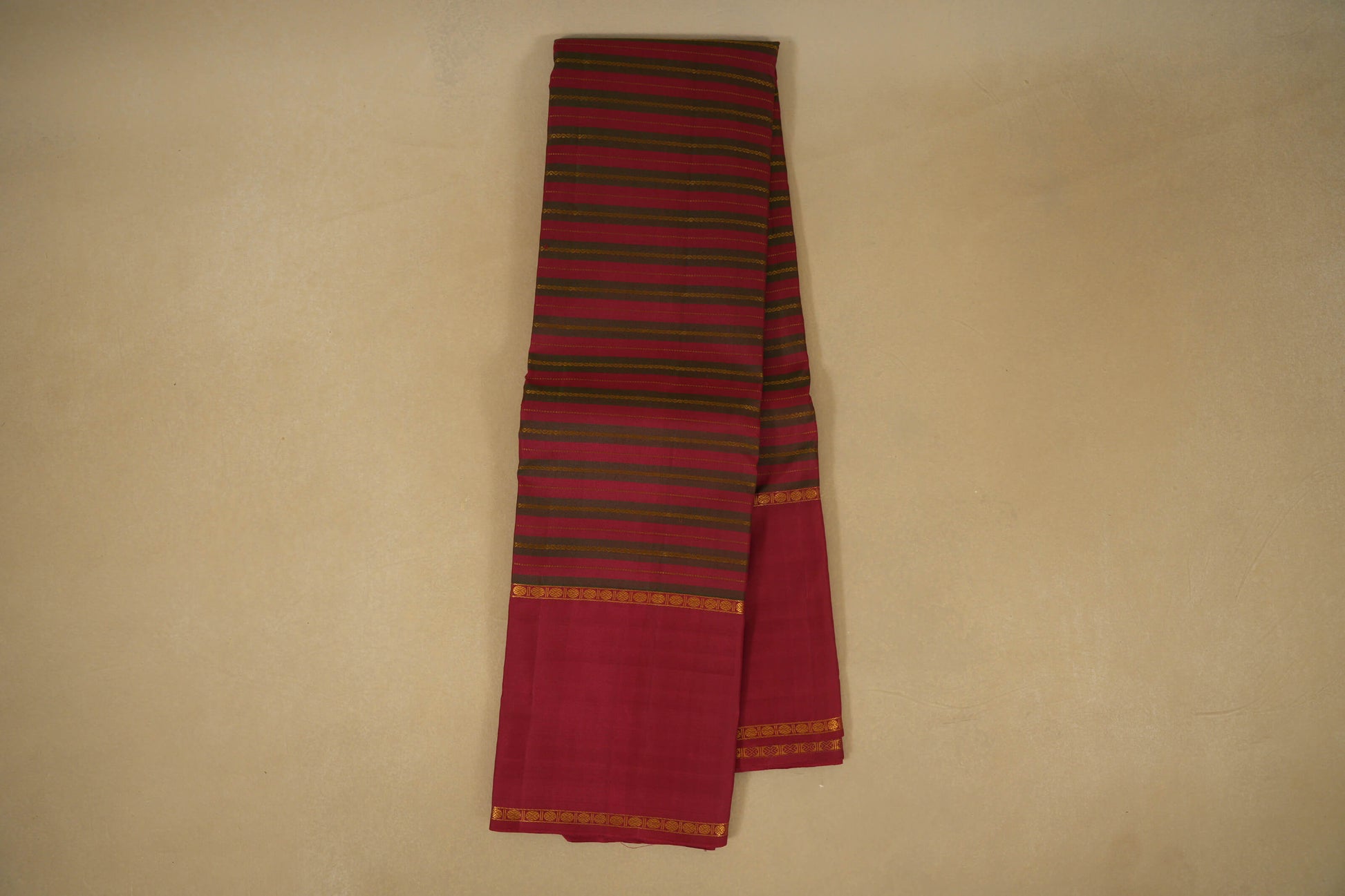 Online Maroon Vintage Kanjivaram Silk Saree