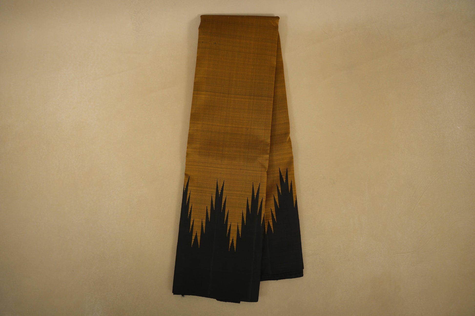 Online Mehendi Green with Black Borders Vintage Kanjivaram Silk Saree