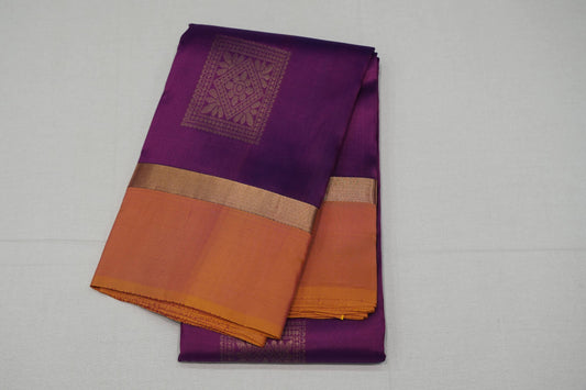 Magenta light weight kanchipuram silk saree