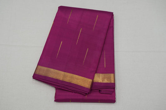 Magenta light weight kanchipuram silk saree
