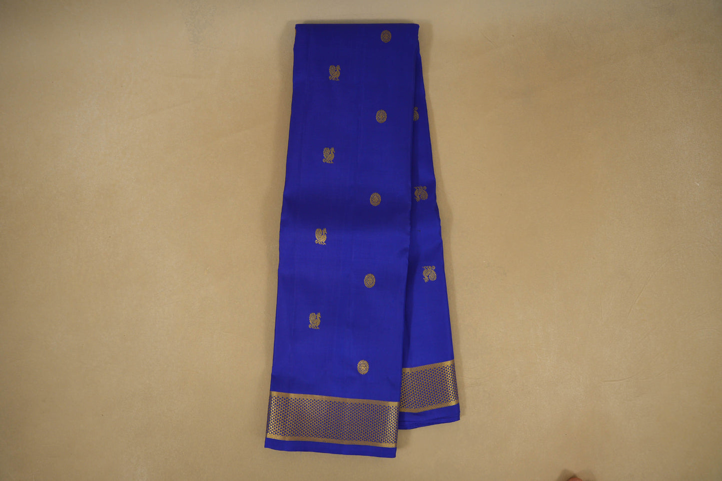 Online Royal Blue Vintage Kanjivaram Silk Saree