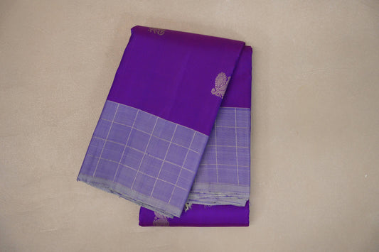 Dual Tone of Purple and Violet Vintage Kanjivaram Silk Saree SS9388