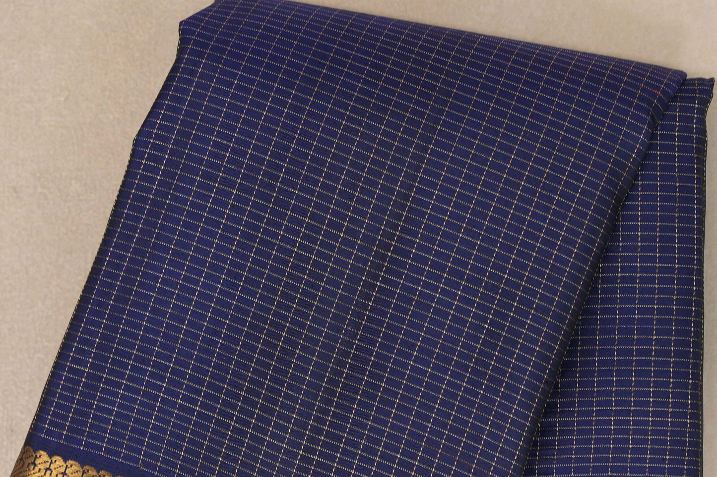 Deep blue Vintage Kanjivaram Silk Saree SS9394