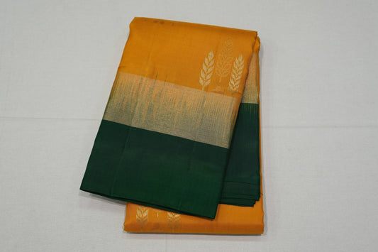 Mustard light weight kanchipuram silk saree